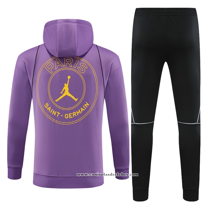 Fato de Treino Hoodie
 Paris Saint-Germain Jordan 2023 Crianca
 Purpura